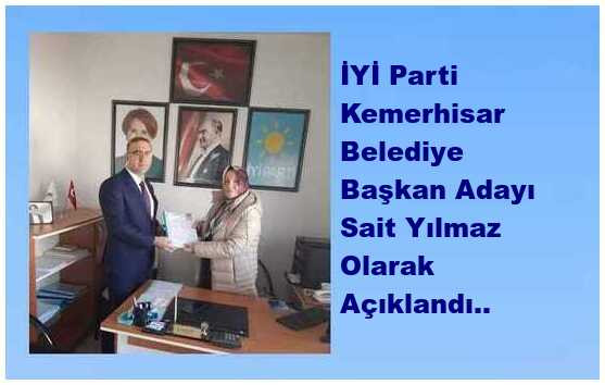 İYİ Parti Kemerhisar Belediye Başkanı Adayını Açıkladı..