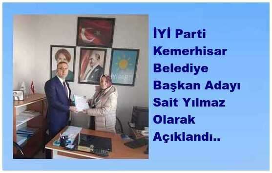 İYİ Parti Kemerhisar Belediye Başkanı Adayını Açıkladı..